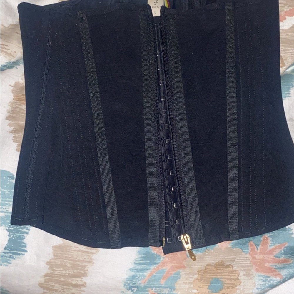 Best brand COLUMBIAN TROPICS Black Corset with Hook Closure